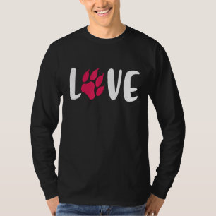 Dog Paw For Lover & Owner Dogs Fun Pawprint Desig T-Shirt