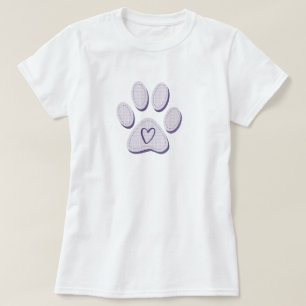 Dog Paw Heart T-Shirt