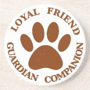 Dog Paw Loyal Friend Coaster