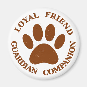 Dog Paw Loyal Friend Magnet