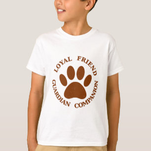 Dog Paw Loyal Friend T-Shirt