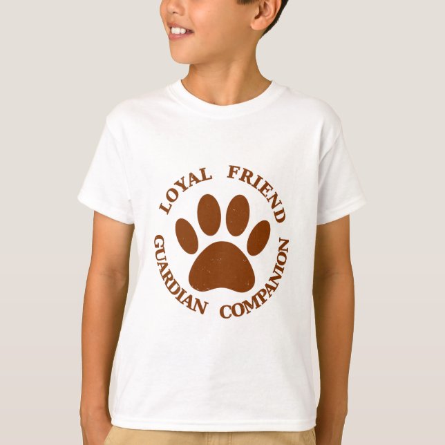 Dog Paw Loyal Friend T-Shirt (Front)