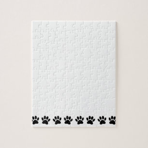 Dog Paw Pattern Jigsaw Puzzle