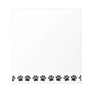Dog Paw Pattern Notepad