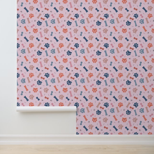 dog paw pattern wallpaper (Application)