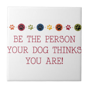 Dog Paw Pet Footprints Ceramic Tile