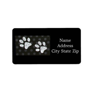 *DOG PAW PRINT" ADDRESS LABEL