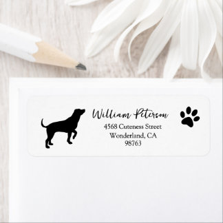 Dog Paw Print Address Labels, Return Address Label