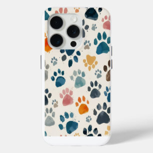 Dog Paw Print Art – Loyal Tracks iPhone 15 Pro Case