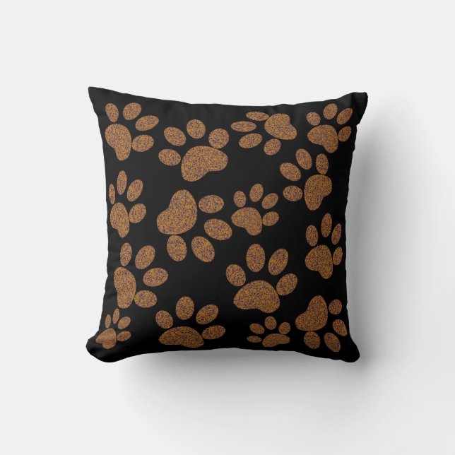 dog paw print cushion (Front)