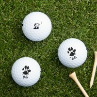 Dog Paw Print Custom Name Signature 