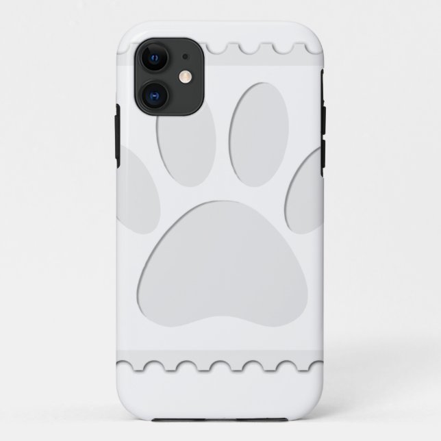 Dog Paw Print Cut Out Case-Mate iPhone Case (Back)