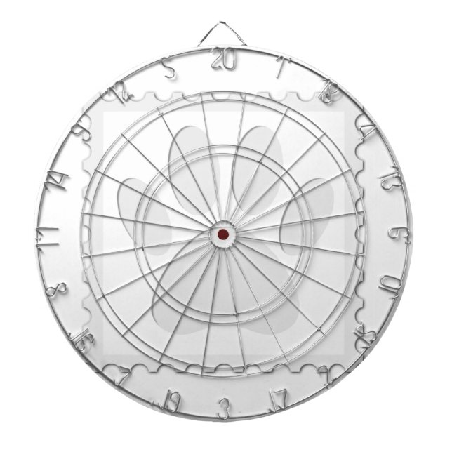 Dog Paw Print Cut Out Dartboard (Front)