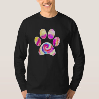 Dog Paw Print Dog Watercolor Paw T-Shirt