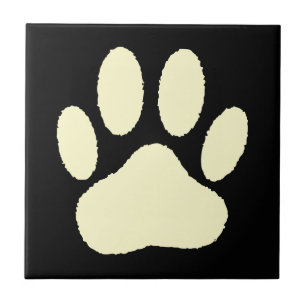 Dog Paw Print Pet Lover Custom Ceramic Tile
