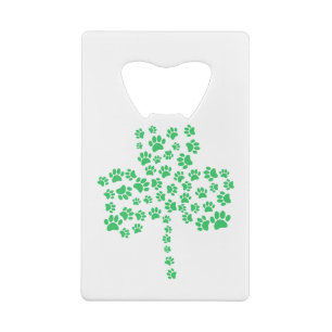 Dog Paw Print Shamrock