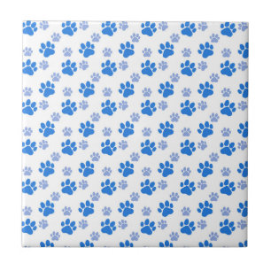 Dog Paw Print Simple Animal Lover Cute Puppies Ceramic Tile