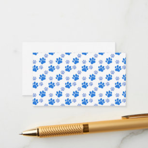Dog Paw Print Simple Animal Lover Cute Puppies Enclosure Card