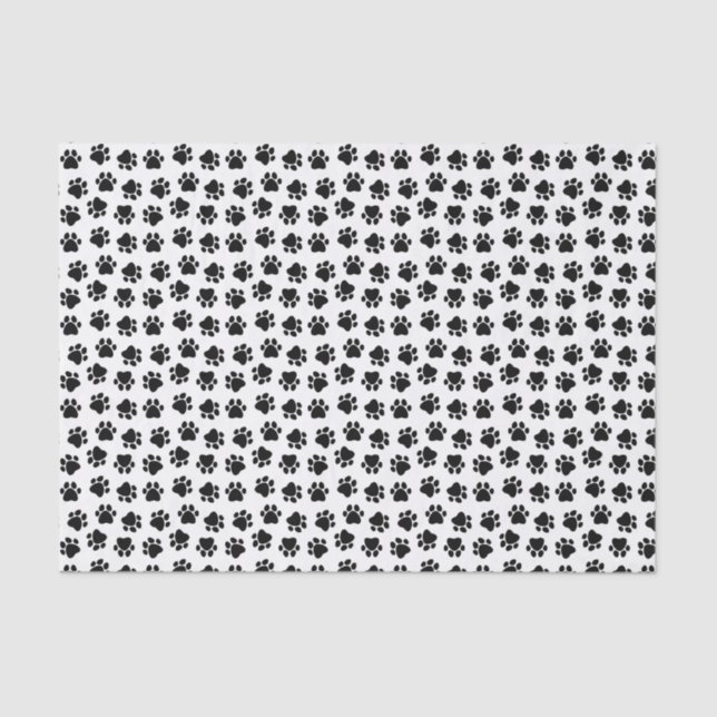 Dog Paw Print Tissue Paper (Front)