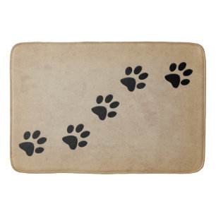 DOG PAW PRINTS BATH MAT