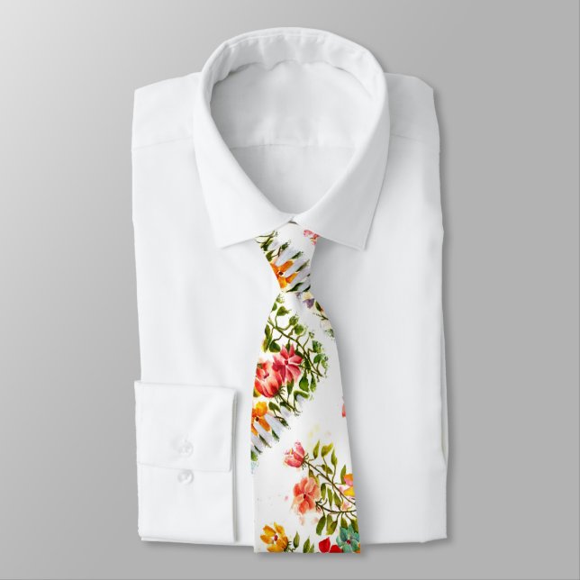 DOG PAW PRINTS FLOWER GARDEN FENCE TIE (Tied)
