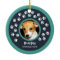 Dog Paw Prints Photo Ornament