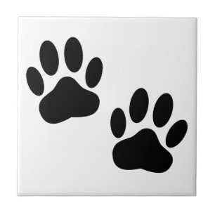 Dog Paw prints Tile