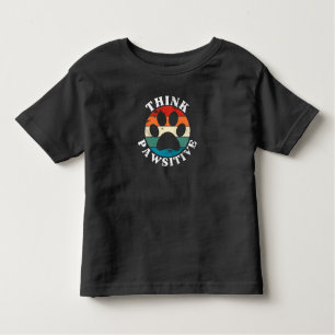 Dog Paw Think Pawsitive T-Shirt