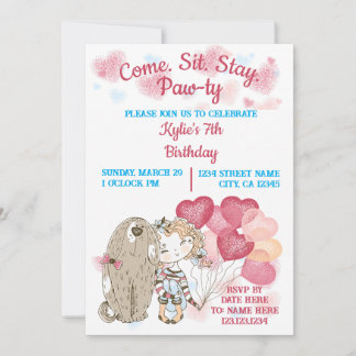 Dog Paw-ty Invitation