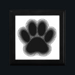 Dog Paw With Outlines Gift Box<br><div class="desc">A dog paw print cartoon style with outlines. 
Original design. For people that love dogs.</div>