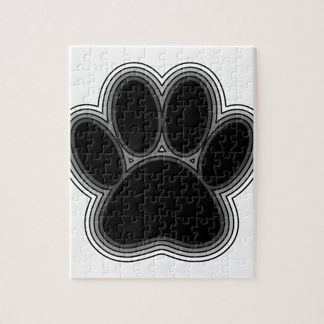 Dog Paw With Outlines Jigsaw Puzzle (Vertical)