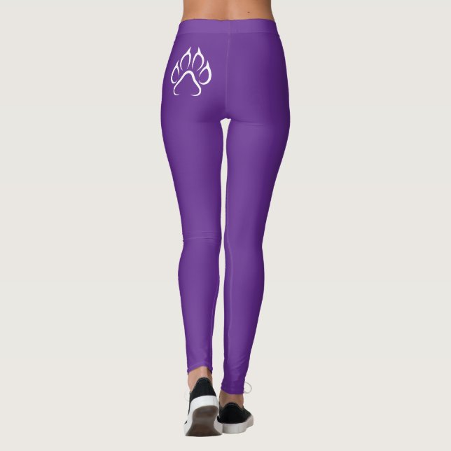 Dog Paw Womens Leggings (Back)