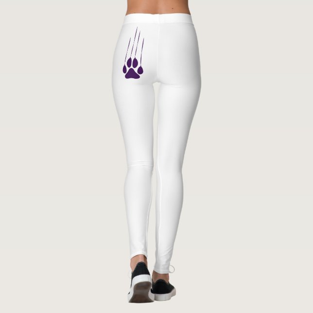 Dog Paw Womens Leggings (Back)
