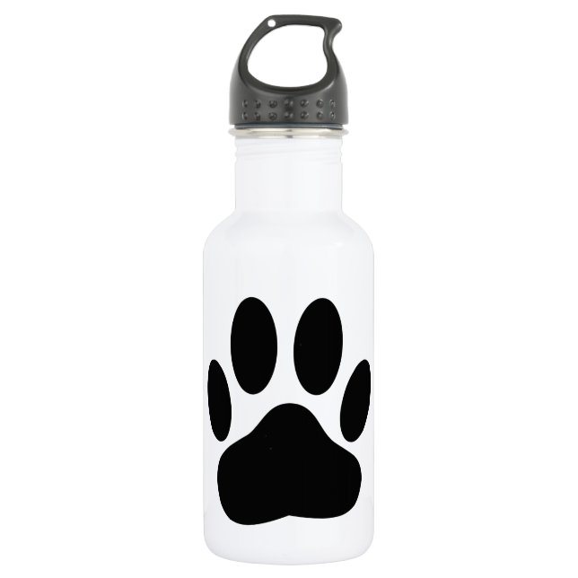 Dog Pawprint 532 Ml Water Bottle (Front)
