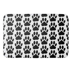 Dog Pawprint Bath Mat