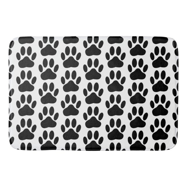 Dog Pawprint Bath Mat (Front)
