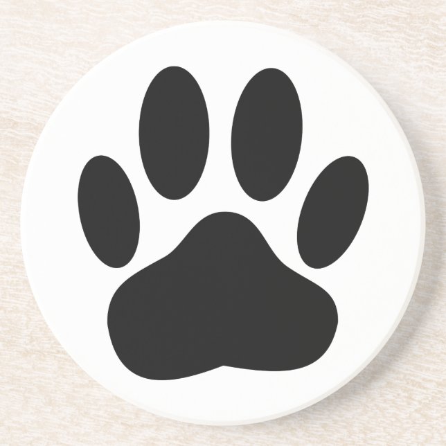 Dog Pawprint Coaster (Front)