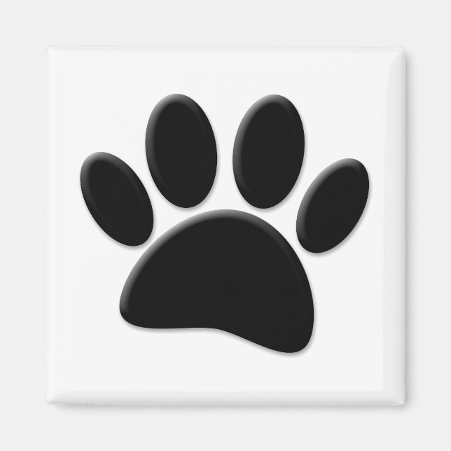 Dog Pawprint Magnet (Front)