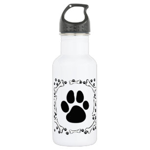 Dog Paws and Dog Bones 532 Ml Water Bottle