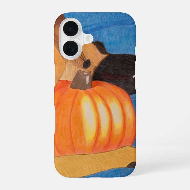 Dog paws and pumpkin phone case (Back)