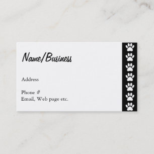 Dog Paws Custom Business Card