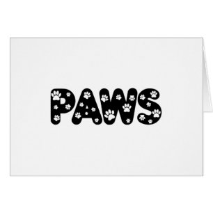 Dog Paws Custom Text