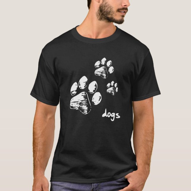 Dog Paws - Dogs - Easy Going Fashion T-Shirt (Front)