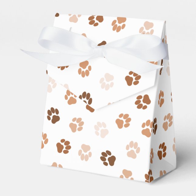 Dog paws favour box (Front Side)