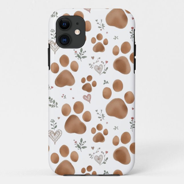 Dog paws Iphone case (Back)