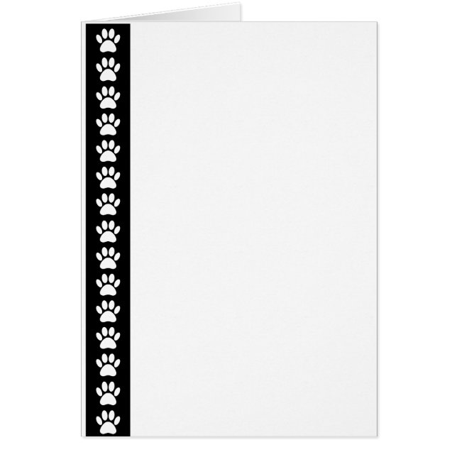 Dog Paws On Black Stripe (Front)