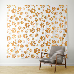 Dog Paws pattern Tapestry