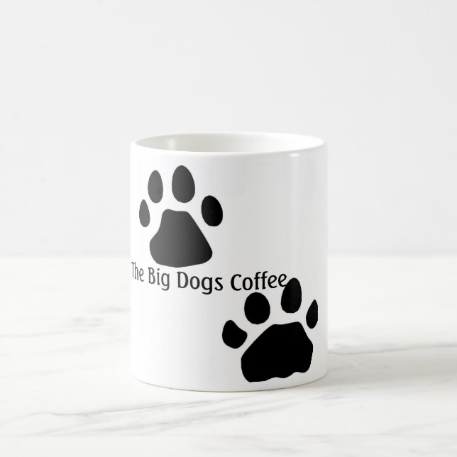 Dog Paws, The Big Dogs Coffee Coffee Mug (Center)