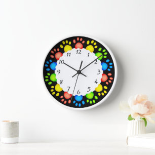Dog paws Wall Clock