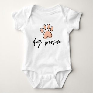Dog Person Cute Paw Baby Bodysuit